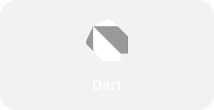 Logotyp Dart - nowoczesnego języka programowania opracowanego przez Google, wykorzystywanego do tworzenia wydajnych aplikacji webowych i mobilnych, w tym w frameworku Flutter.