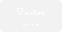 Logotyp Verifone -dostawcy rozwiązań płatniczych, specjalizującego się w terminalach płatniczych i systemach obsługi transakcji elektronicznych dla firm.